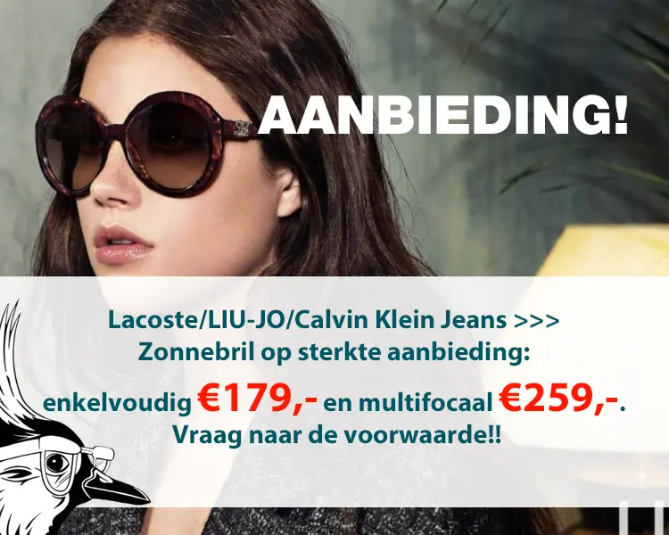 aanbieding zonnebril bril rotterdam